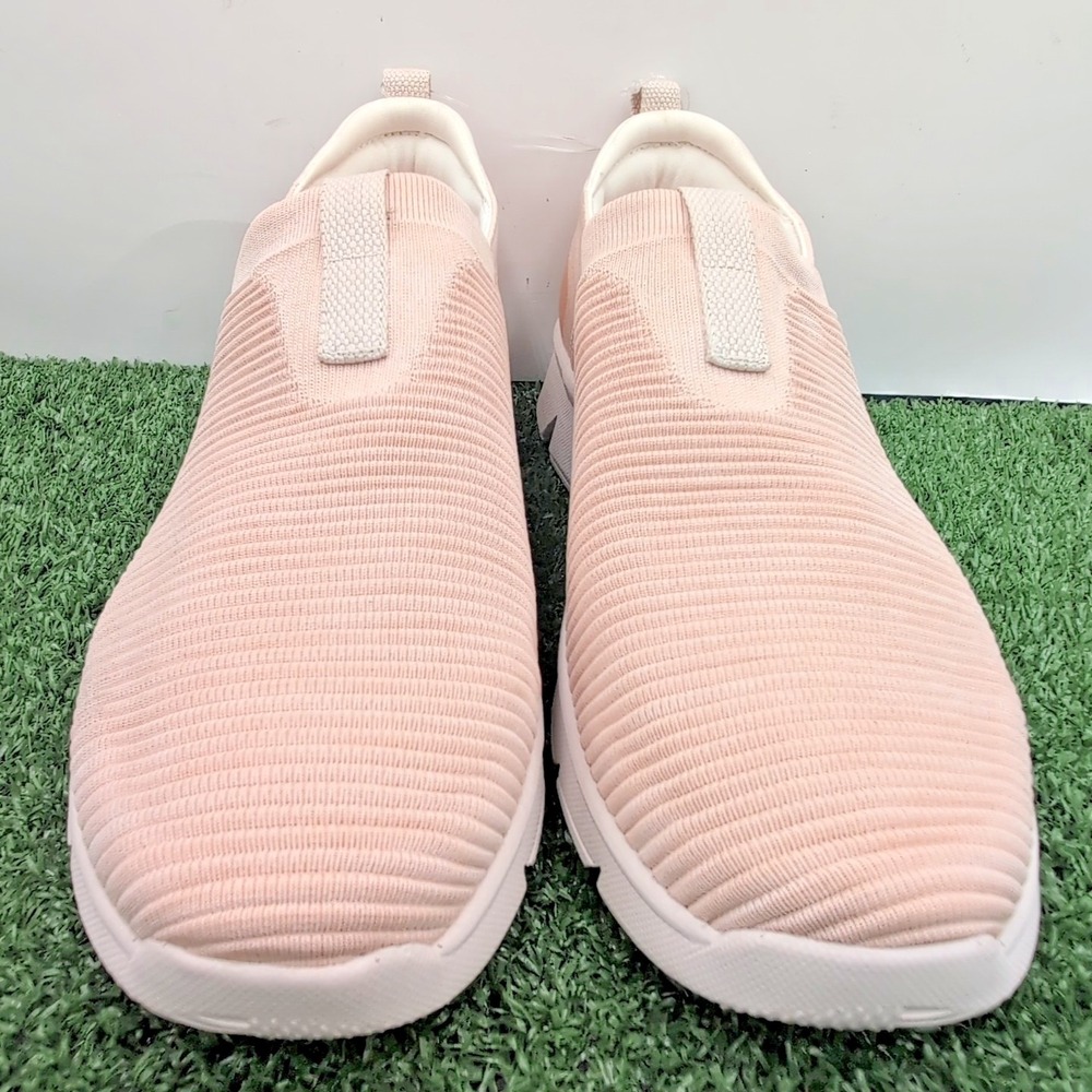 Ryka Captivate Shoes Womens 12 M Medium Blush Beige White Knit Slip On Sneakers - Picture 2 of 7